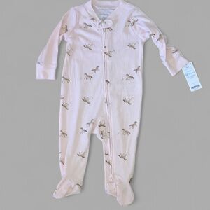 Baby 6 Months Carter’s® Horse Two Way Zip  Pajamas Horses NWT 3/$15 bundle sale!